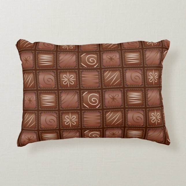 Cojín Decorativo Modelo del chocolate (Anverso)