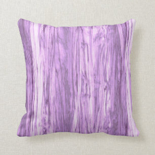 Cojín Decorativo Modelo del Driftwood - púrpura y blanco violetas