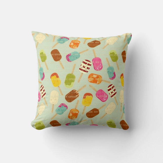 Cojín Decorativo Modelo del helado (Anverso)
