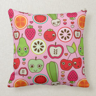 Cojín Decorativo modelo del ilustracion de la cocina de la fruta