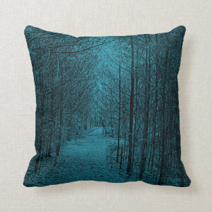Cojín decorativo - modelo del sendero azul claro