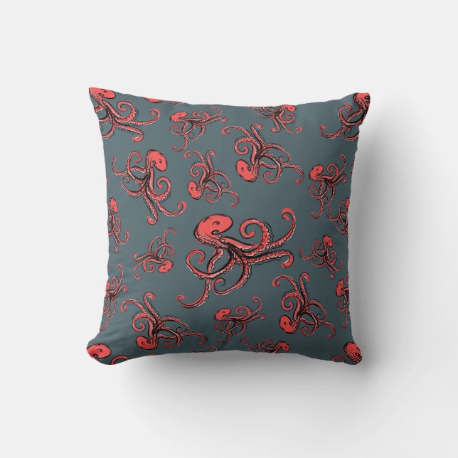 Cojín Decorativo Modelo disimulado del pulpo (Anverso)