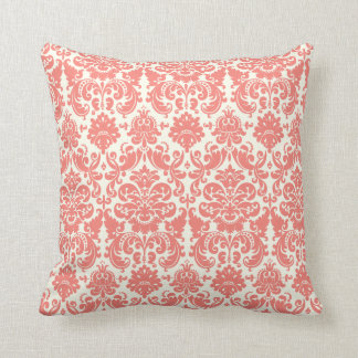 Cojín Decorativo Modelo elegante rosado y de marfil coralino del