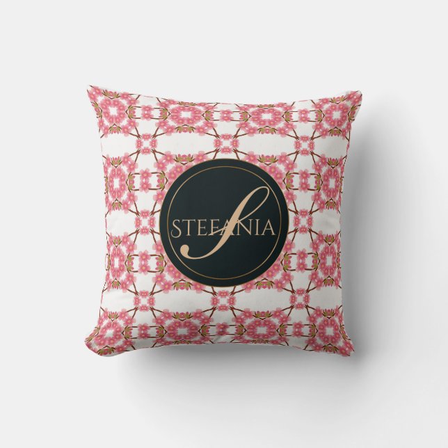 Cojín Decorativo modelo floral de la primavera (Anverso)