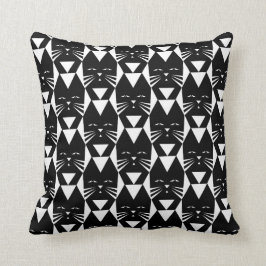 Cojín Decorativo Modelo geométrico del gato negro