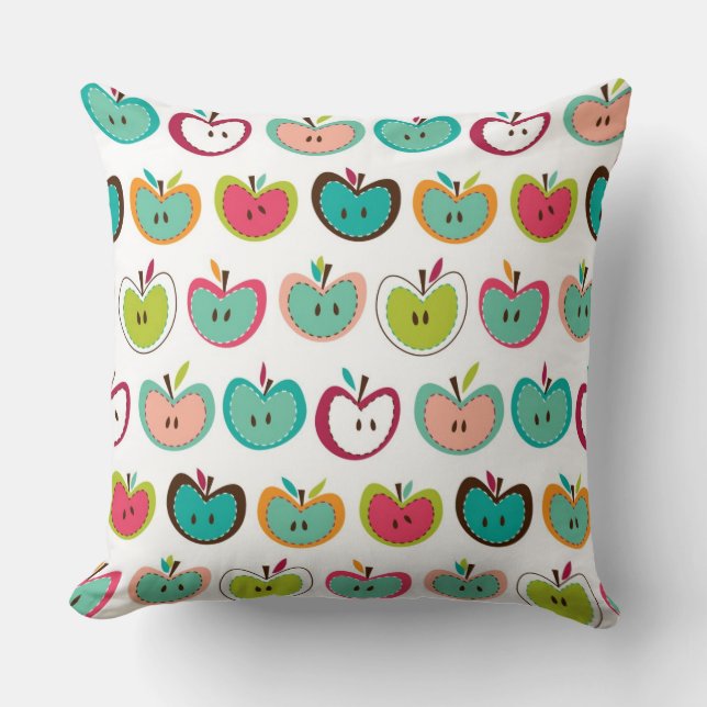 Cojín Decorativo Modelo lindo de la manzana (Anverso)