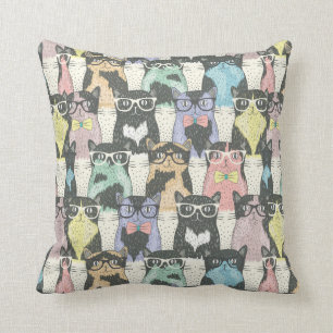 Cojín Decorativo Modelo lindo de los gatos del inconformista