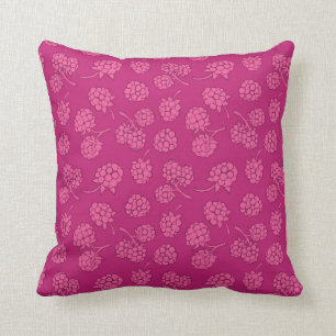 Cojín Decorativo Modelo magenta de la baya