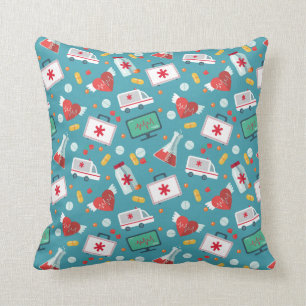 Cojín Decorativo Modelo médico del icono