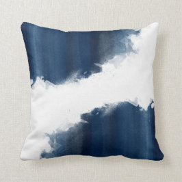Cojín Decorativo Modelo moderno de los azules marinos de la