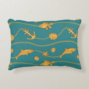 Cojín Decorativo Modelo náutico del oro