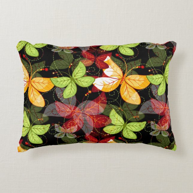 Cojín Decorativo Modelo oscuro del otoño (Anverso)