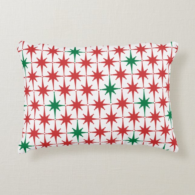 Cojín Decorativo Modelo retro de estrellas de Navidades modernos de (Anverso)