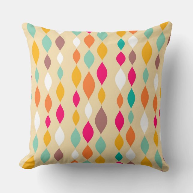 Cojín Decorativo Modelo retro del extracto del estilo (Anverso)