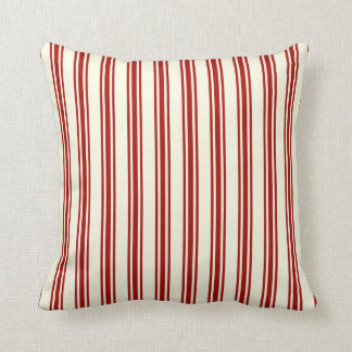 Cojín Decorativo Modelo rojo oscuro y poner crema de las rayas que