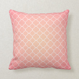 Cojín Decorativo Modelo rosado coralino de Quatrefoil