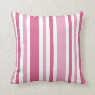 Cojín Decorativo Modelo rosado de las rayas