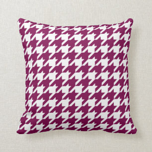 Cojín Decorativo Modelo rosado fucsia de Houndstooth