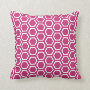 Cojín Decorativo Modelo rosado magenta del panal