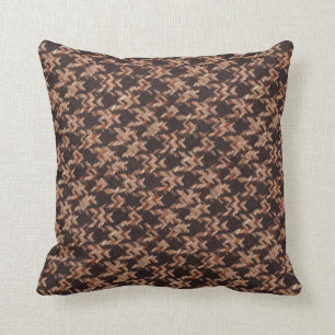 Cojín Decorativo Modelo tejido Houndstooth del boxeador en el
