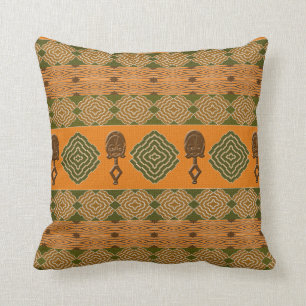 Cojín Decorativo modelo tribal rayado africano étnico