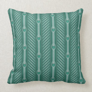 Cojín Decorativo Modelo verde azulado ornamental