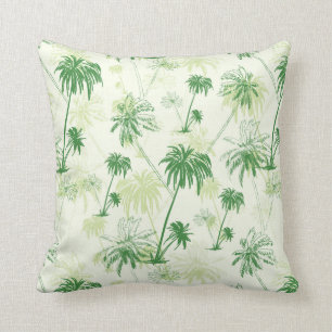 Cojín Decorativo Modelo verde de la palmera