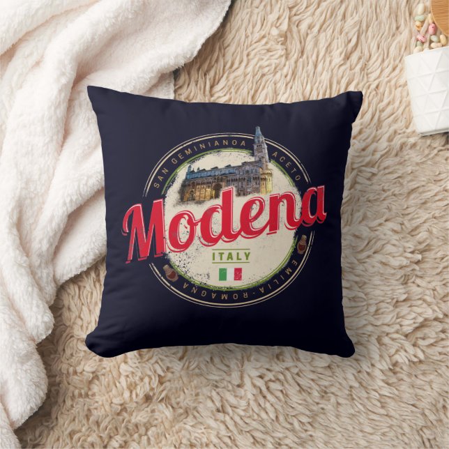 Cojín Decorativo Modena Emilia-Romagna Balsamic Italia Souvenir (Manta)