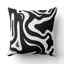 Modern Abstract Figures Black & White Design