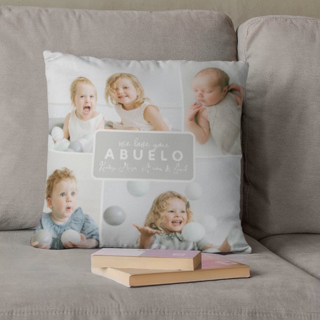 Cojín Decorativo Modern Abuelo 4 Photo Gray (Subido por el creador)