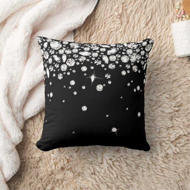 Cojín Decorativo Modern Black Glitter Pillow (Manta)
