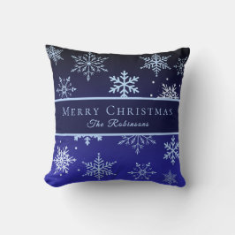 Cojín Decorativo Modern Blue Snowflakes 