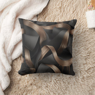 Cojín Decorativo Modern Bronze Flow Luxury Masculine Accent