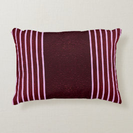 Cojín Decorativo Modern Burgundy Reptile Skin & Stripe 