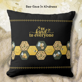 Cojín Decorativo Modern Chic Bumble Bee Sunflower Accent