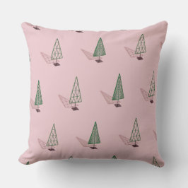 Cojín Decorativo Modern Christmas Pillow in Pink & Green