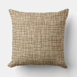 Cojín Decorativo Modern Crosshatch burlap texture pattern