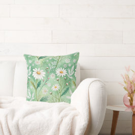 Cojín Decorativo Modern  Daisy Flowers Winter pattern