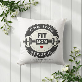 Cojín Decorativo Modern Fit Mom Mothers Day Pillow Gift