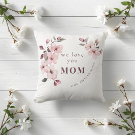 Cojín Decorativo Modern Floral Personalized Mothers Day Gift