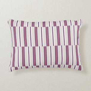 Cojín Decorativo Modern Mauve and Plum Stripe
