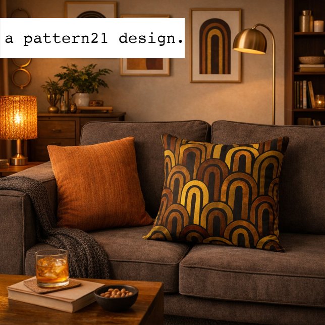 Cojín Decorativo modern retro (cozy mid-century modern pillow)