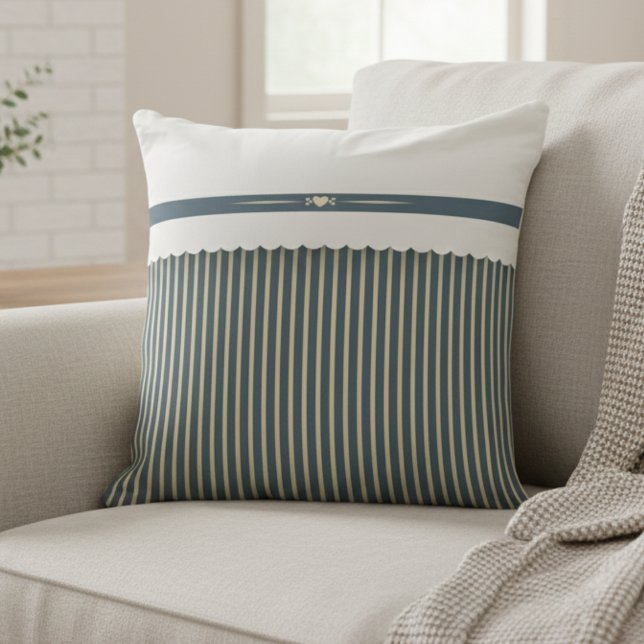 Cojín Decorativo Modern Striped Farmhouse Décor Accent (The neutral color palette makes it incredibly versatile and easy to pair with other colors)