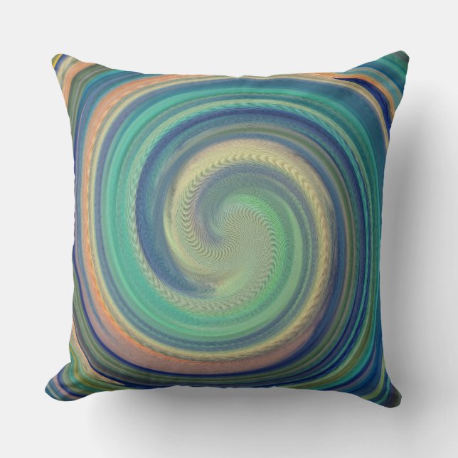 Cojín Decorativo Modern Swirl Resumen Arte #32 (Anverso)