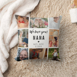 Cojín Decorativo Modern Te amamos Collage de fotos Nana 8