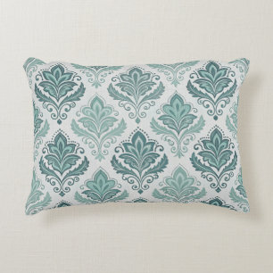 Cojín Decorativo Modern Teal Nordic Damask