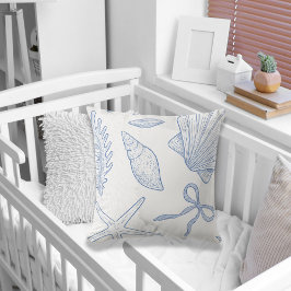 Cojín Decorativo Modern Under The Sea You Soon Blue Baby Shower