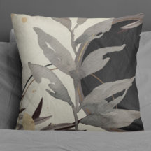 Moderna acuarela abstracta negra