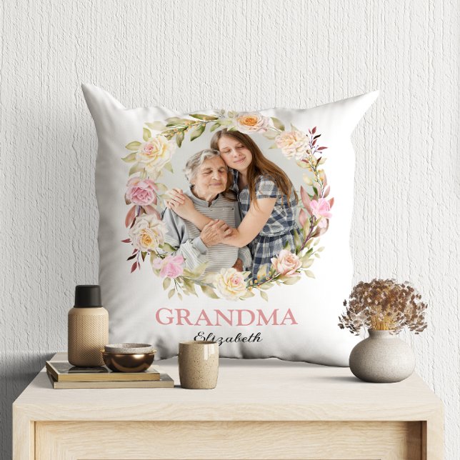 Cojín Decorativo Moderna acuarela floral abuela 2 fotos (Subido por el creador)