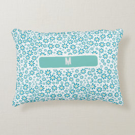 Cojín Decorativo Moderna Flor de margarita contemporánea inicial